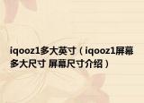 iqooz1多大英寸（iqooz1屏幕多大尺寸 屏幕尺寸介紹）