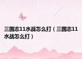 三國志11水戰(zhàn)怎么打（三國志11水戰(zhàn)怎么打）