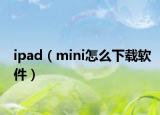 ipad（mini怎么下載軟件）