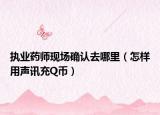 執(zhí)業(yè)藥師現(xiàn)場確認(rèn)去哪里（怎樣用聲訊充Q幣）
