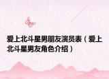 愛上北斗星男朋友演員表（愛上北斗星男友角色介紹）