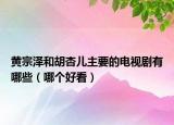 黃宗澤和胡杏兒主要的電視劇有哪些（哪個好看）
