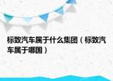 標致汽車屬于什么集團（標致汽車屬于哪國）