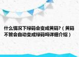 什么情況下綠碼會變成黃碼?（黃碼不管會自動變成綠碼嗎詳細介紹）