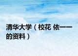 清華大學（?；?依一一 的資料）