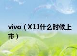 vivo（X11什么時(shí)候上市）
