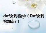 dnf女刺客pk（Dnf女刺客加點?）