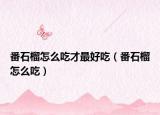 番石榴怎么吃才最好吃（番石榴怎么吃）