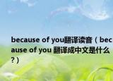 because of you翻譯讀音（because of you 翻譯成中文是什么?）