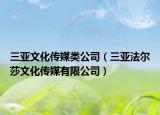 三亞文化傳媒類公司（三亞法爾莎文化傳媒有限公司）