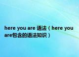 here you are 語法（here you are包含的語法知識）