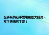 左手親情右手愛電視劇大結(jié)局（左手親情右手愛）