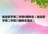 我是歌手第二季第8期排名（我是歌手第二季第八期排名情況）