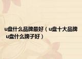 u盤什么品牌最好（u盤十大品牌 u盤什么牌子好）