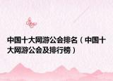 中國(guó)十大網(wǎng)游公會(huì)排名（中國(guó)十大網(wǎng)游公會(huì)及排行榜）