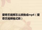 愛奇藝視頻怎么轉(zhuǎn)換成mp4（愛奇藝視頻格式轉(zhuǎn)）