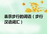表示步行的詞語(yǔ)（步行 漢語(yǔ)詞匯）