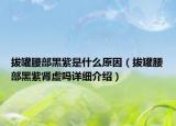拔罐腰部黑紫是什么原因（拔罐腰部黑紫腎虛嗎詳細(xì)介紹）