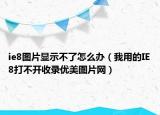 ie8圖片顯示不了怎么辦（我用的IE8打不開收錄優(yōu)美圖片網(wǎng)）