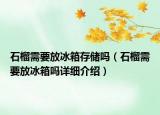 石榴需要放冰箱存儲嗎（石榴需要放冰箱嗎詳細介紹）