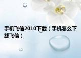 手機飛信2010下載（手機怎么下載飛信）