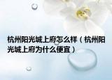杭州陽(yáng)光城上府怎么樣（杭州陽(yáng)光城上府為什么便宜）