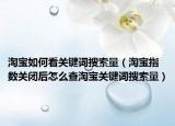 淘寶如何看關(guān)鍵詞搜索量（淘寶指數(shù)關(guān)閉后怎么查淘寶關(guān)鍵詞搜索量）