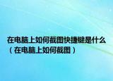 在電腦上如何截圖快捷鍵是什么（在電腦上如何截圖）