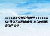 oppoa55沒有語音喚醒（oppoa55為什么不能語音喚醒 怎么喚醒語音助手介紹）