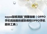 oppo鎵嬫満鍗″埛鏁戠爾（OPPO手機(jī)現(xiàn)刷救磚救磚教程OPPO手機(jī)救磚工具）
