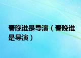 春晚誰是導演（春晚誰是導演）