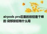 airpods pro后面的按鈕是干嘛的 背部按鈕有什么用