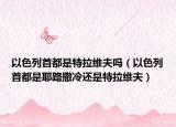 以色列首都是特拉維夫嗎（以色列首都是耶路撒冷還是特拉維夫）