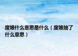 度娘什么意思是什么（度娘抽了什么意思）
