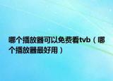 哪個(gè)播放器可以免費(fèi)看tvb（哪個(gè)播放器最好用）