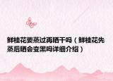 鮮桂花要蒸過再曬干嗎（鮮桂花先蒸后曬會變黑嗎詳細介紹）