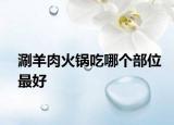 涮羊肉火鍋吃哪個(gè)部位最好