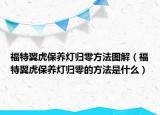 福特翼虎保養(yǎng)燈歸零方法圖解（福特翼虎保養(yǎng)燈歸零的方法是什么）