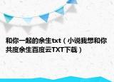 和你一起的余生txt（小說我想和你共度余生百度云TXT下載）