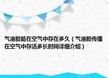 氣溶膠能在空氣中存在多久（氣溶膠傳播在空氣中存活多長時(shí)間詳細(xì)介紹）