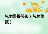 氣象警報等級（氣象警報）