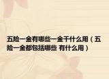 五險(xiǎn)一金有哪些一金干什么用（五險(xiǎn)一金都包括哪些 有什么用）