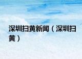 深圳掃黃新聞（深圳掃黃）