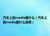 汽車上的media是什么（汽車上的media是什么意思）