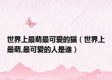 世界上最萌最可愛的貓（世界上最萌,最可愛的人是誰）