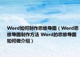 Word如何制作思維導圖（Word思維導圖制作方法 Word的思維導圖如何做介紹）