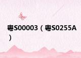 粵S00003（粵S0255A）