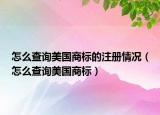 怎么查詢美國商標(biāo)的注冊情況（怎么查詢美國商標(biāo)）