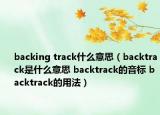 backing track什么意思（backtrack是什么意思 backtrack的音標(biāo) backtrack的用法）