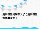 魔獸世界到底怎么了（魔獸世界到底有多大）
